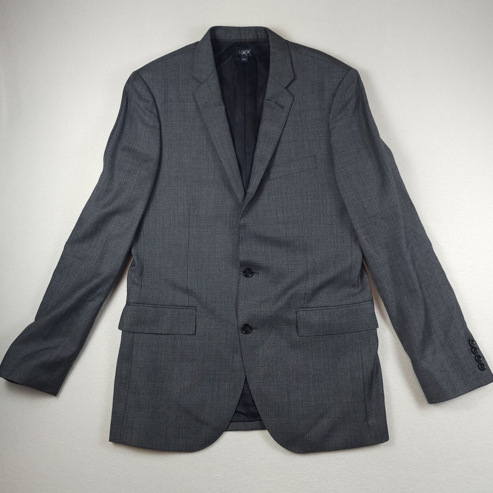J.Crew Ludlow Blazer Mens 40L Gray Tollegno 1900 Wool Sport Coat Jacket